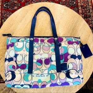Coach Multicolored Tote Or Diaper Bag. Used Condition. Selling As Is. JB